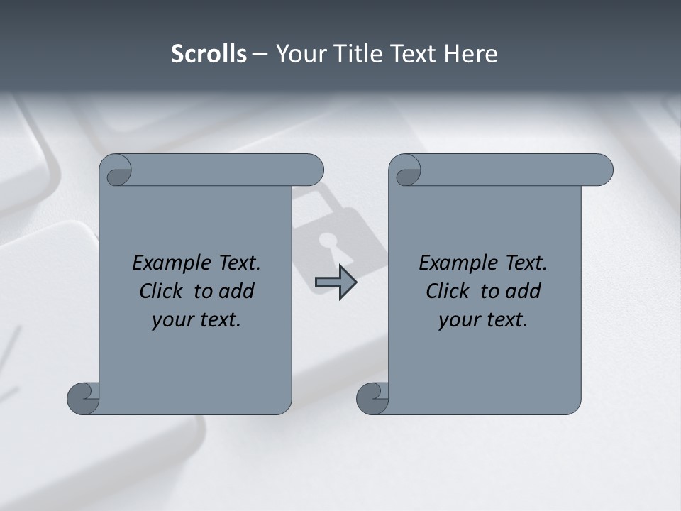 Connect Privacy Button PowerPoint Template