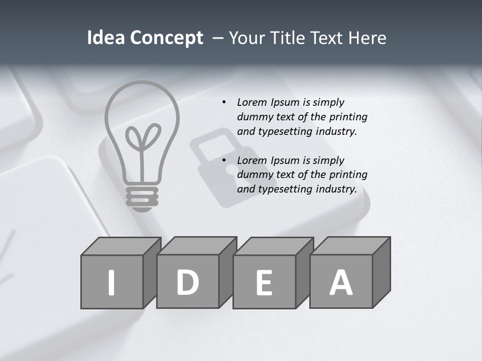 Connect Privacy Button PowerPoint Template