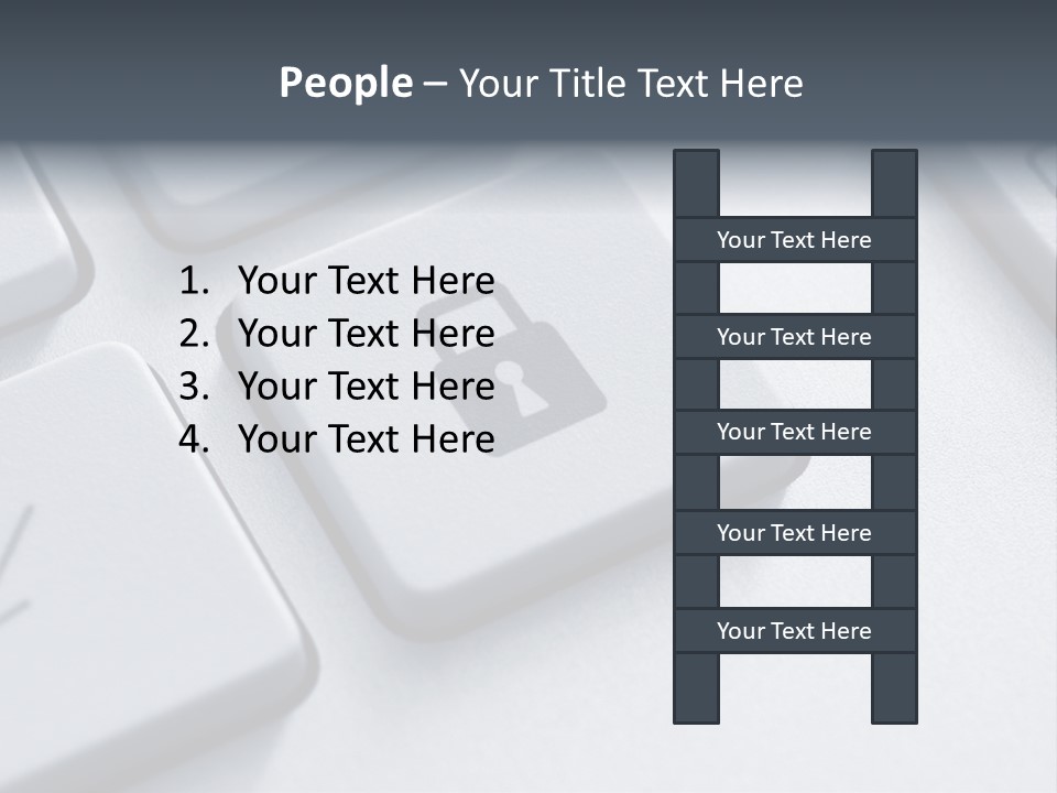 Connect Privacy Button PowerPoint Template