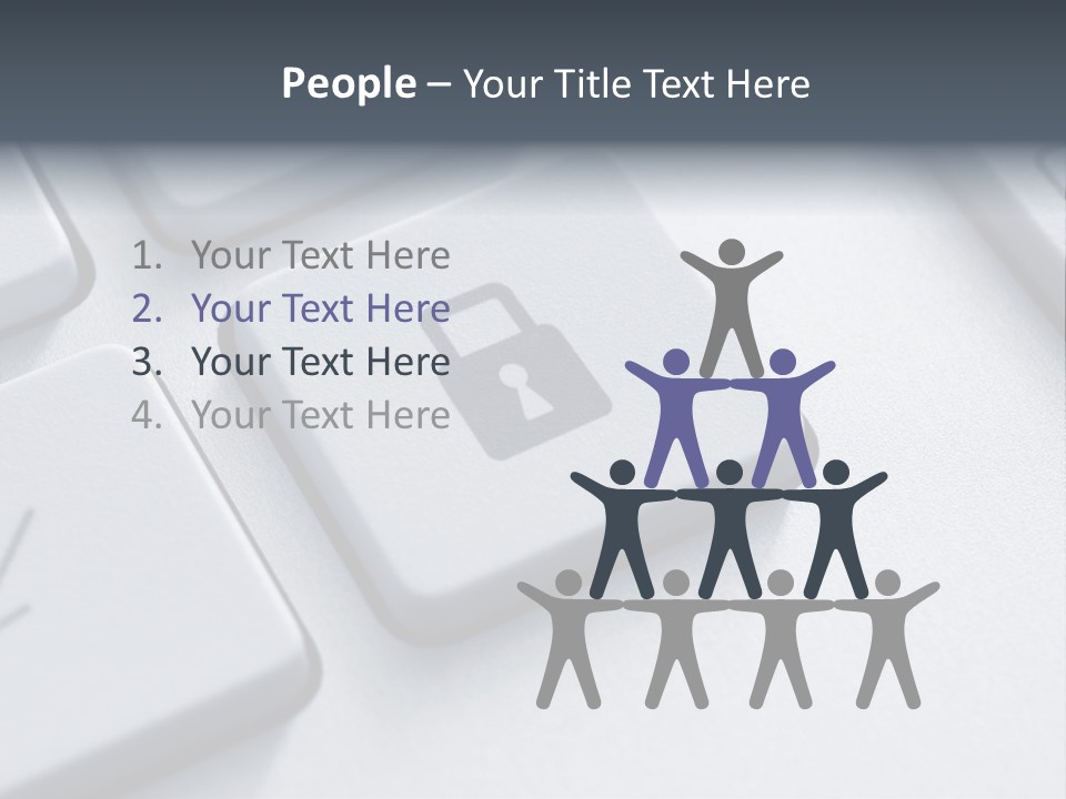 Connect Privacy Button PowerPoint Template