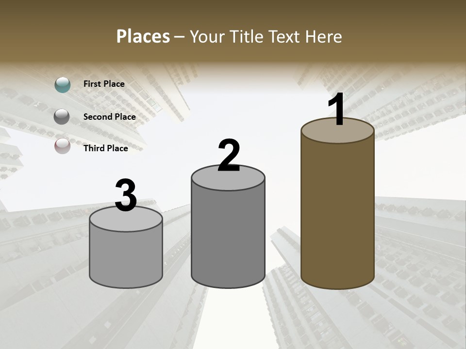 Many Background Building PowerPoint Template