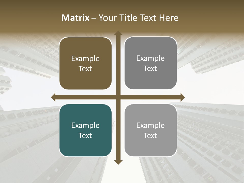 Many Background Building PowerPoint Template