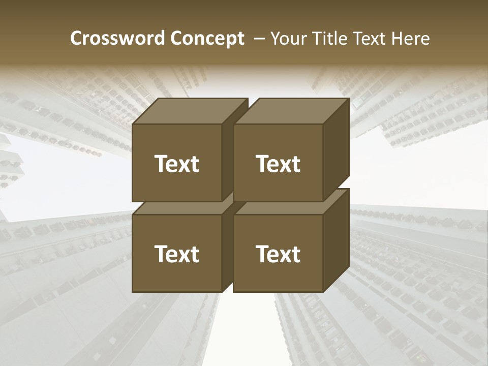 Many Background Building PowerPoint Template