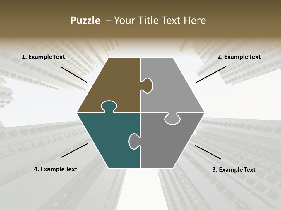 Many Background Building PowerPoint Template