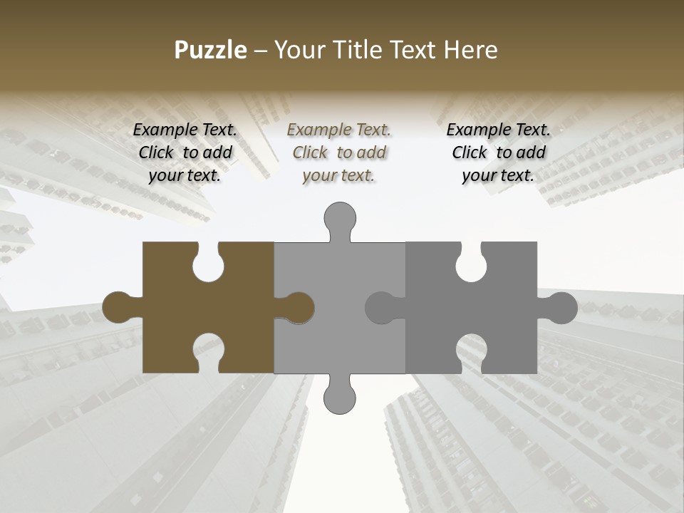 Many Background Building PowerPoint Template