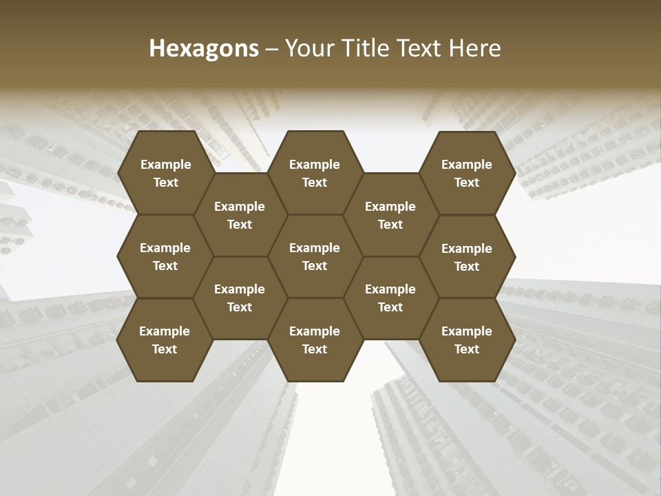 Many Background Building PowerPoint Template