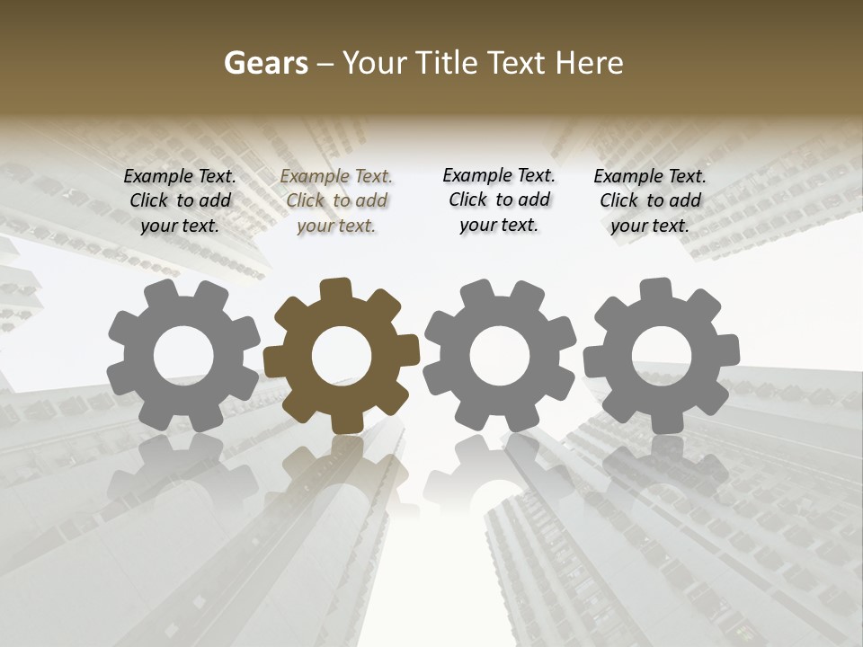 Many Background Building PowerPoint Template