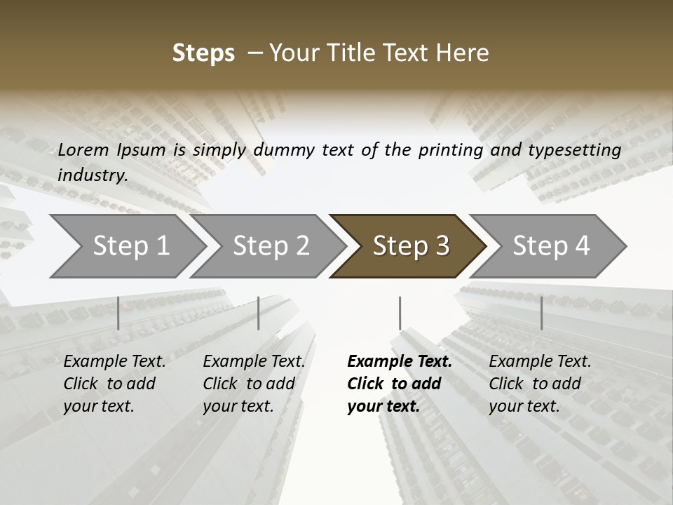 Many Background Building PowerPoint Template
