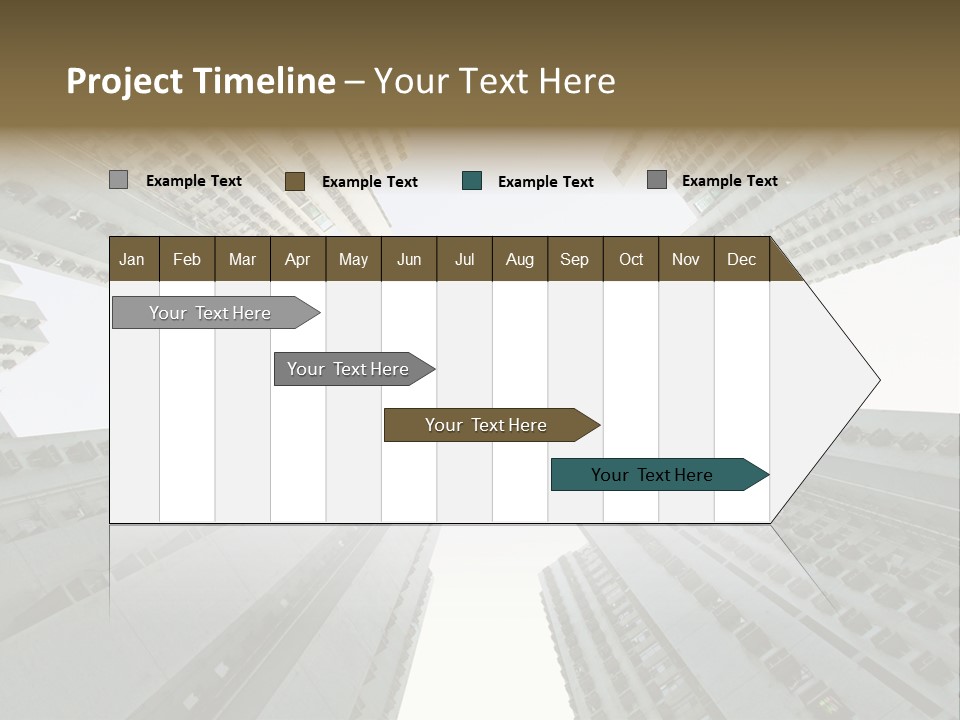 Many Background Building PowerPoint Template