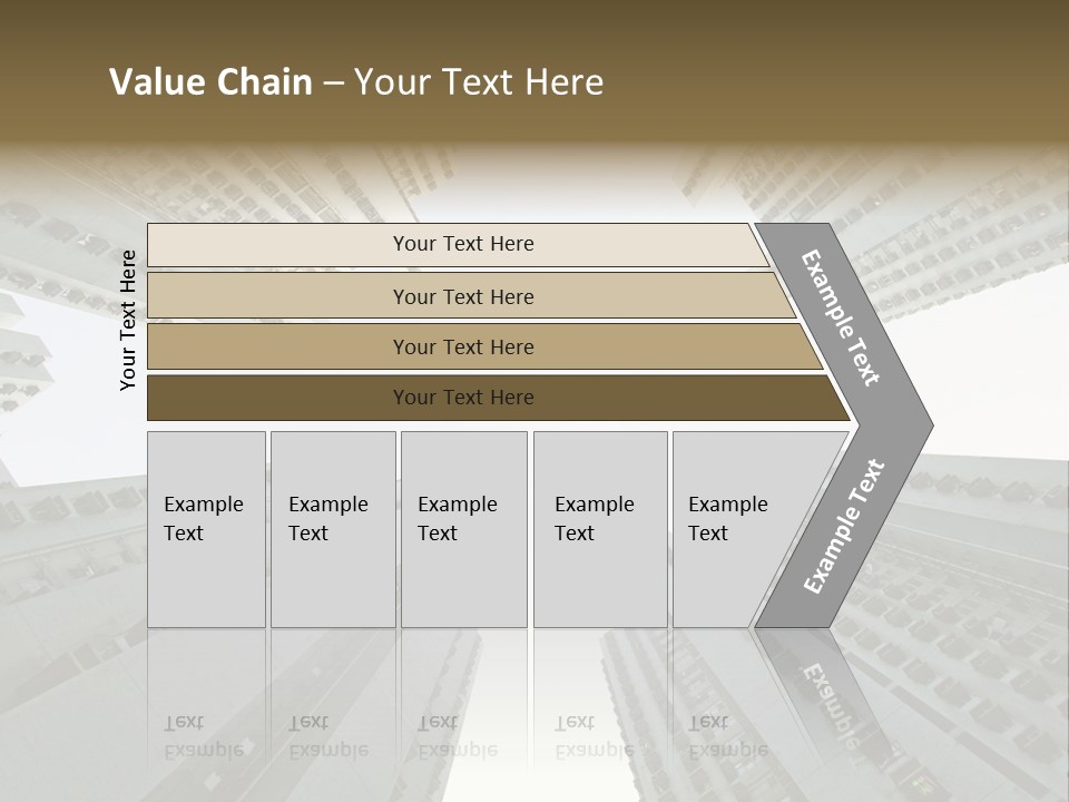 Many Background Building PowerPoint Template
