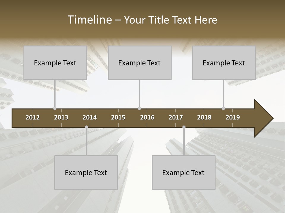 Many Background Building PowerPoint Template