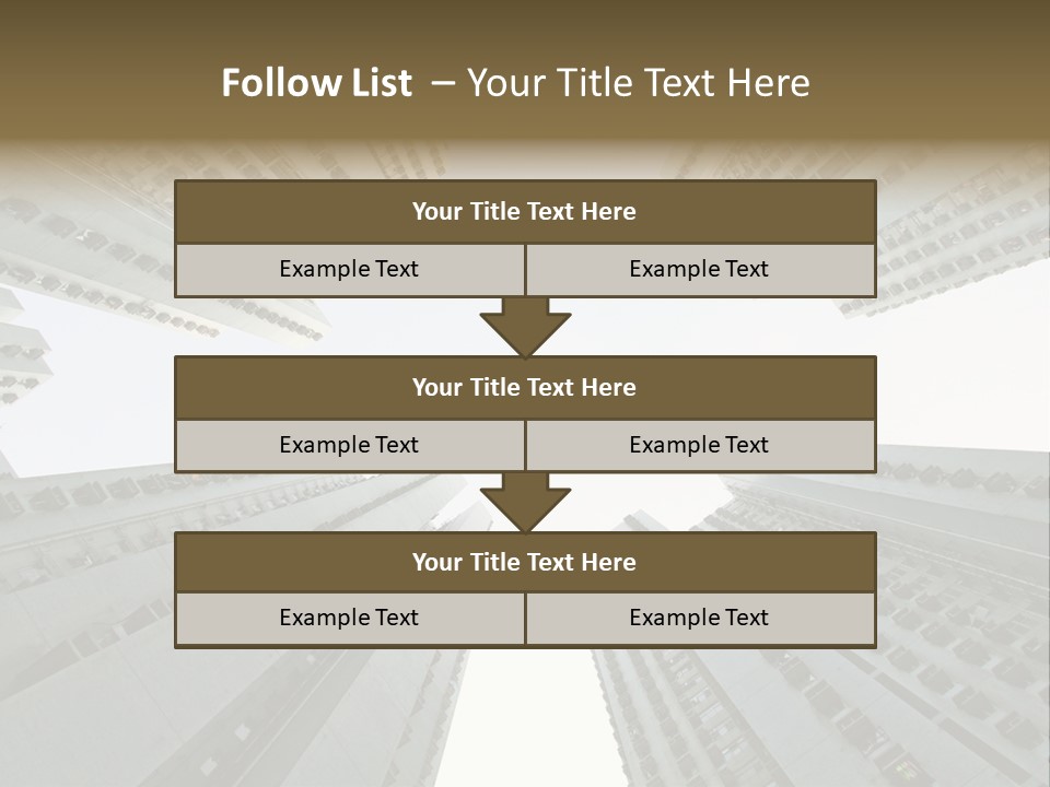 Many Background Building PowerPoint Template