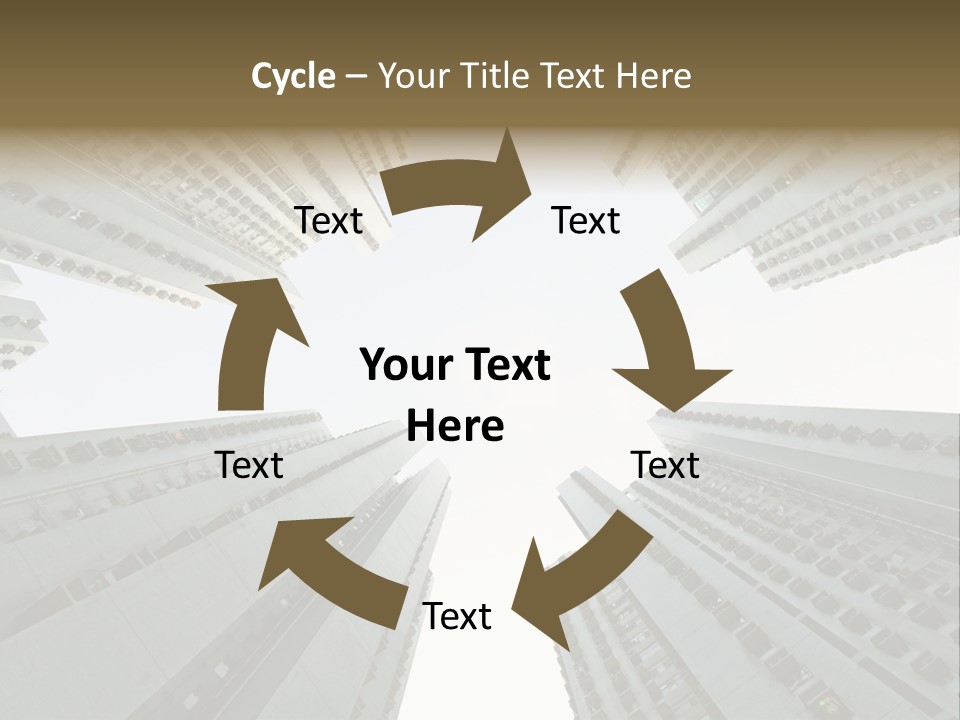 Many Background Building PowerPoint Template