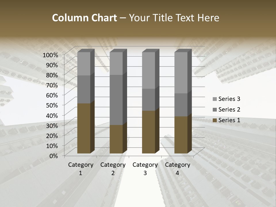 Many Background Building PowerPoint Template