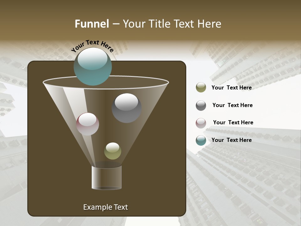 Many Background Building PowerPoint Template