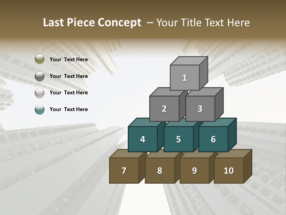 Many Background Building PowerPoint Template