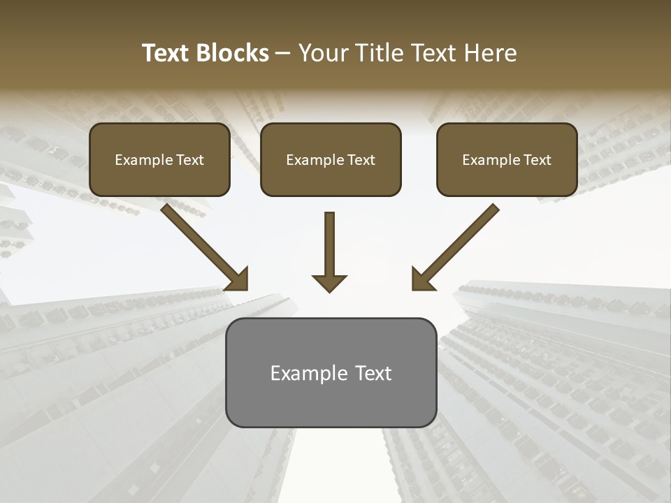 Many Background Building PowerPoint Template