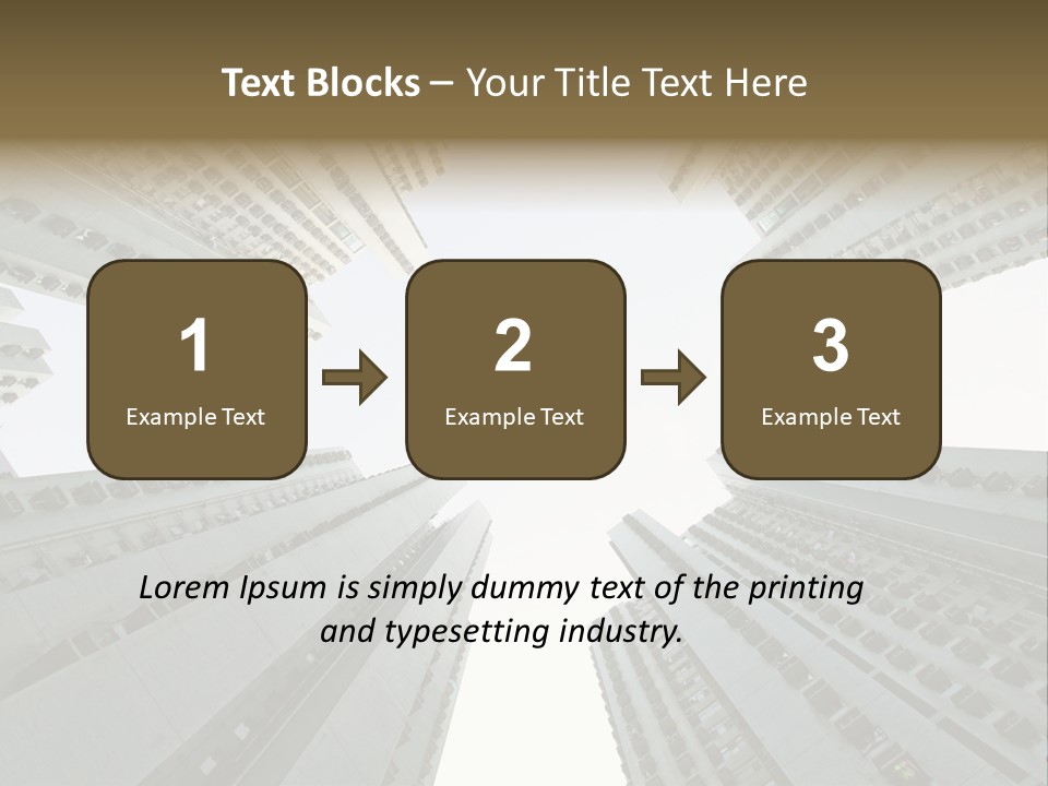 Many Background Building PowerPoint Template