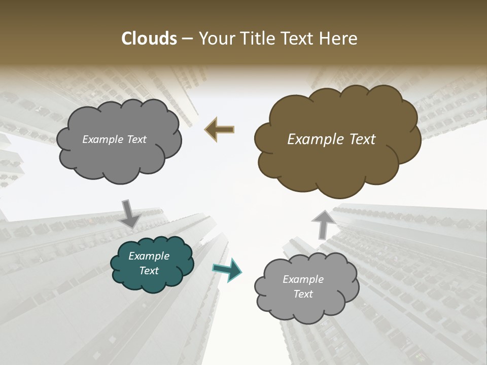 Many Background Building PowerPoint Template