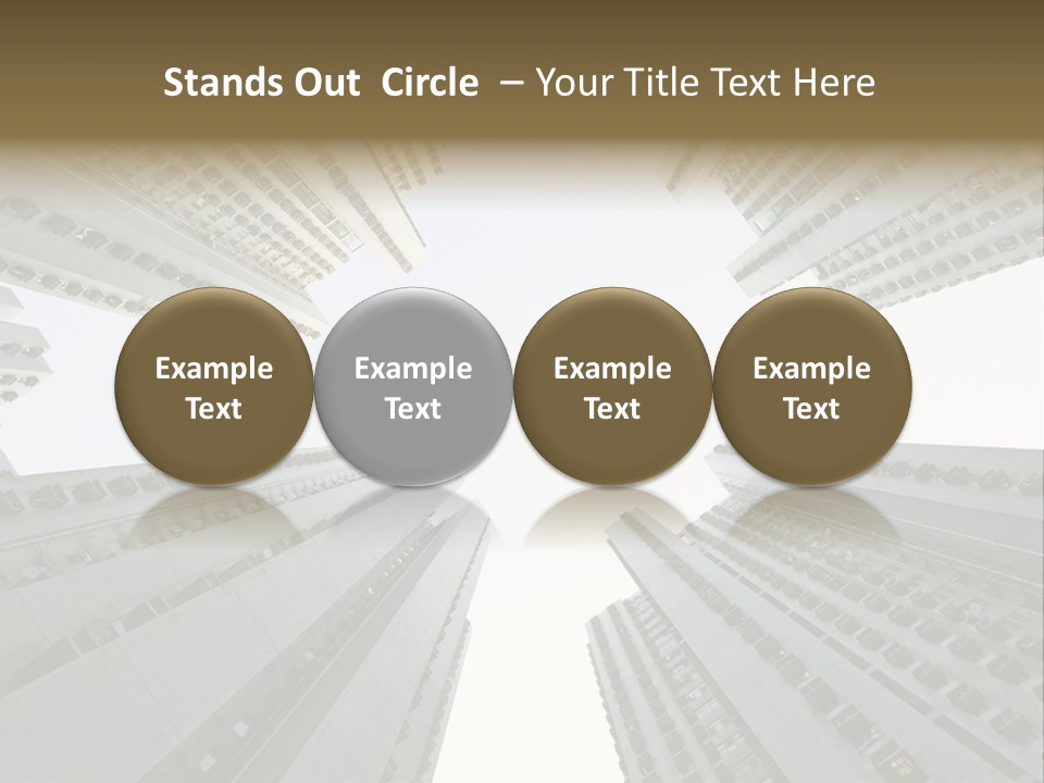 Many Background Building PowerPoint Template