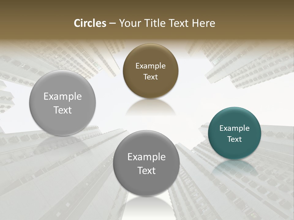 Many Background Building PowerPoint Template