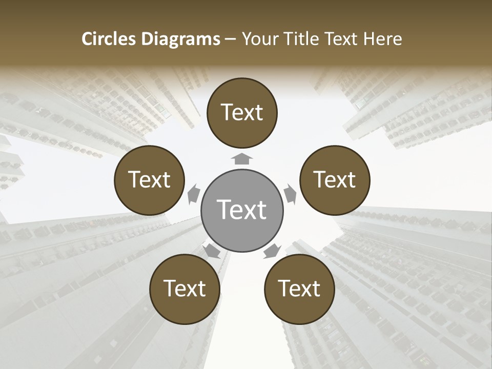 Many Background Building PowerPoint Template