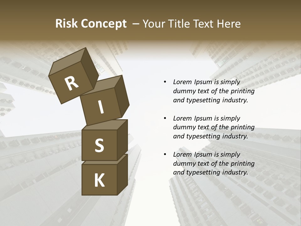 Many Background Building PowerPoint Template