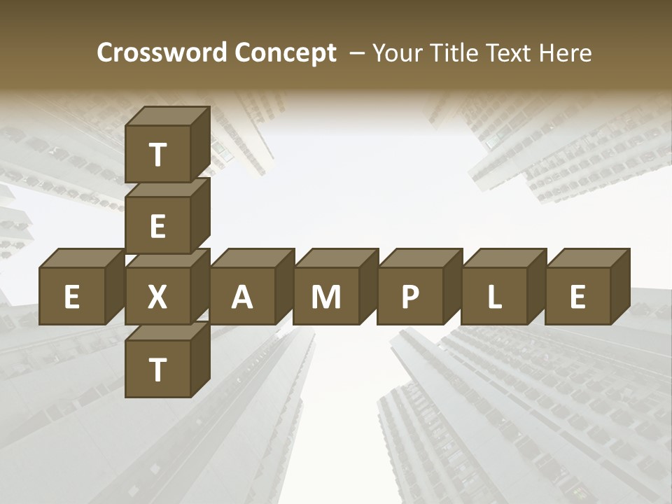 Many Background Building PowerPoint Template