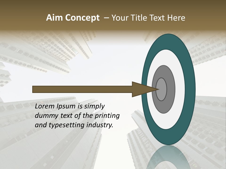 Many Background Building PowerPoint Template