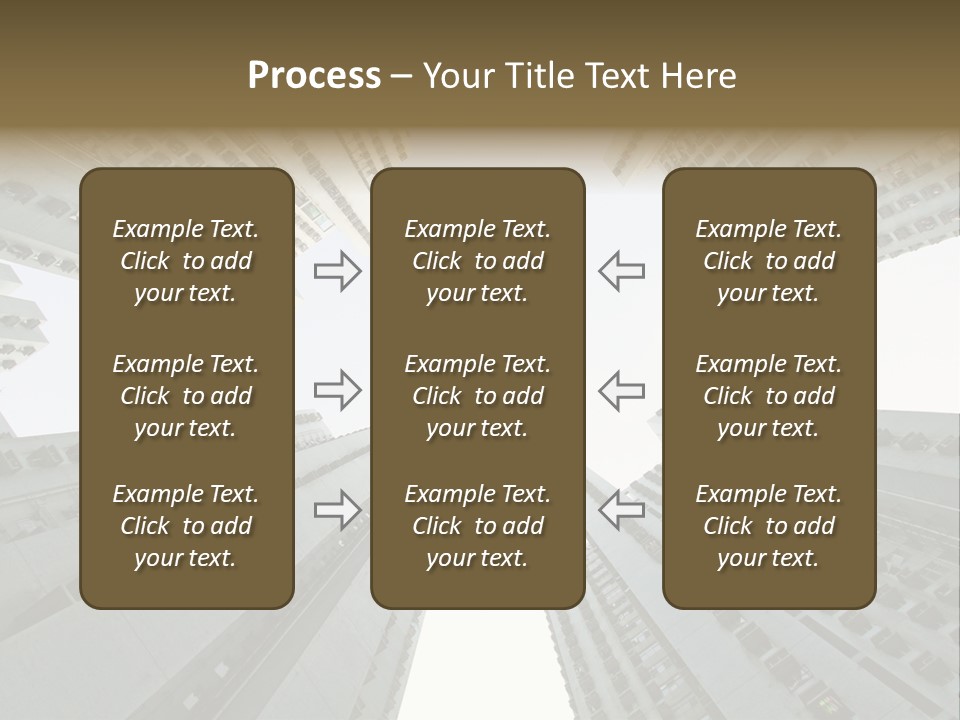Many Background Building PowerPoint Template
