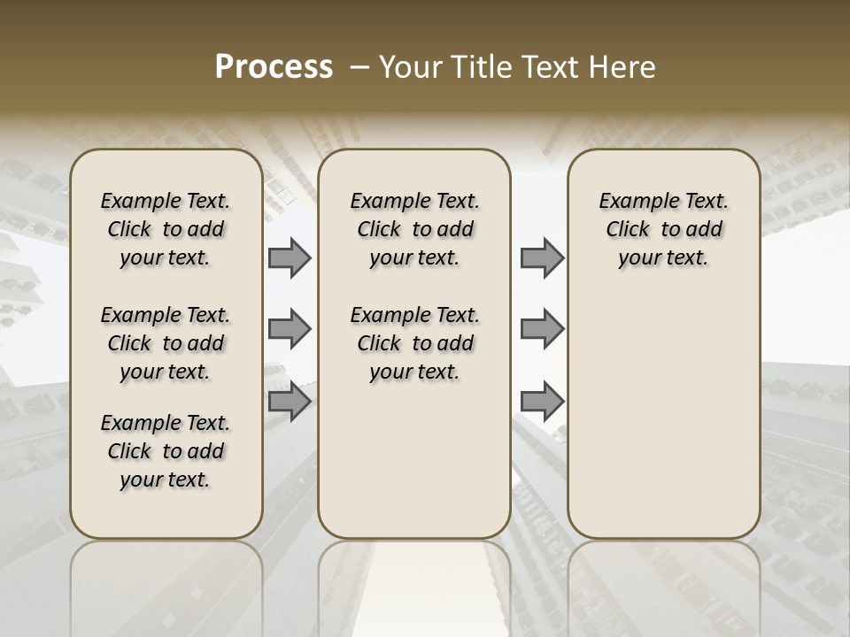 Many Background Building PowerPoint Template