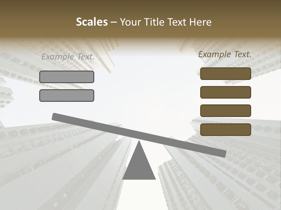 Many Background Building PowerPoint Template