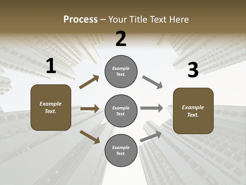 Many Background Building PowerPoint Template