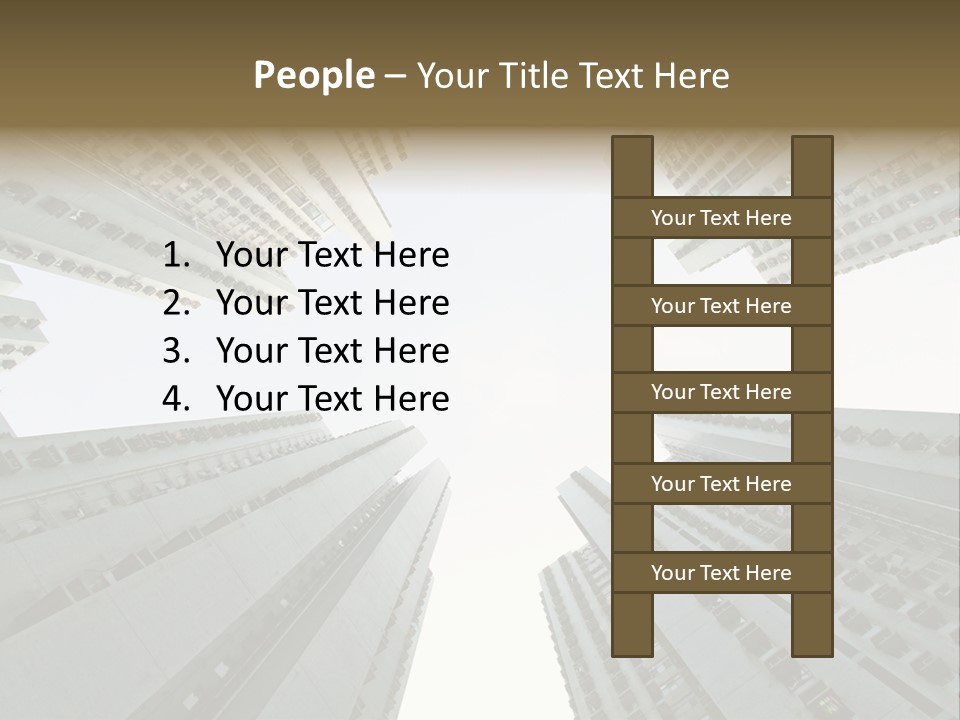 Many Background Building PowerPoint Template