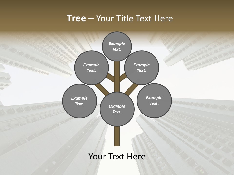 Many Background Building PowerPoint Template