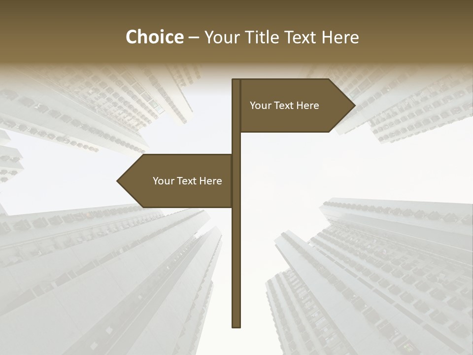 Many Background Building PowerPoint Template