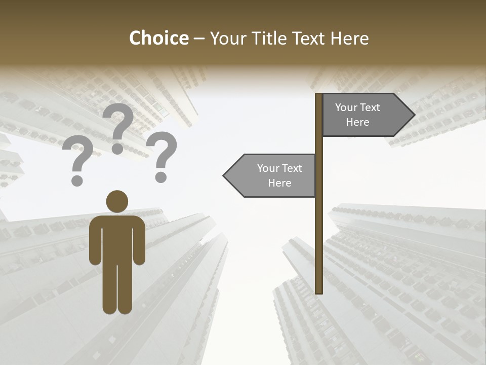 Many Background Building PowerPoint Template