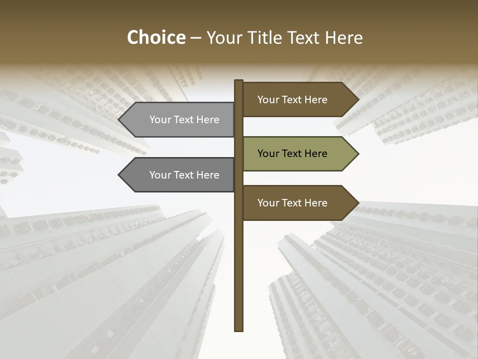 Many Background Building PowerPoint Template