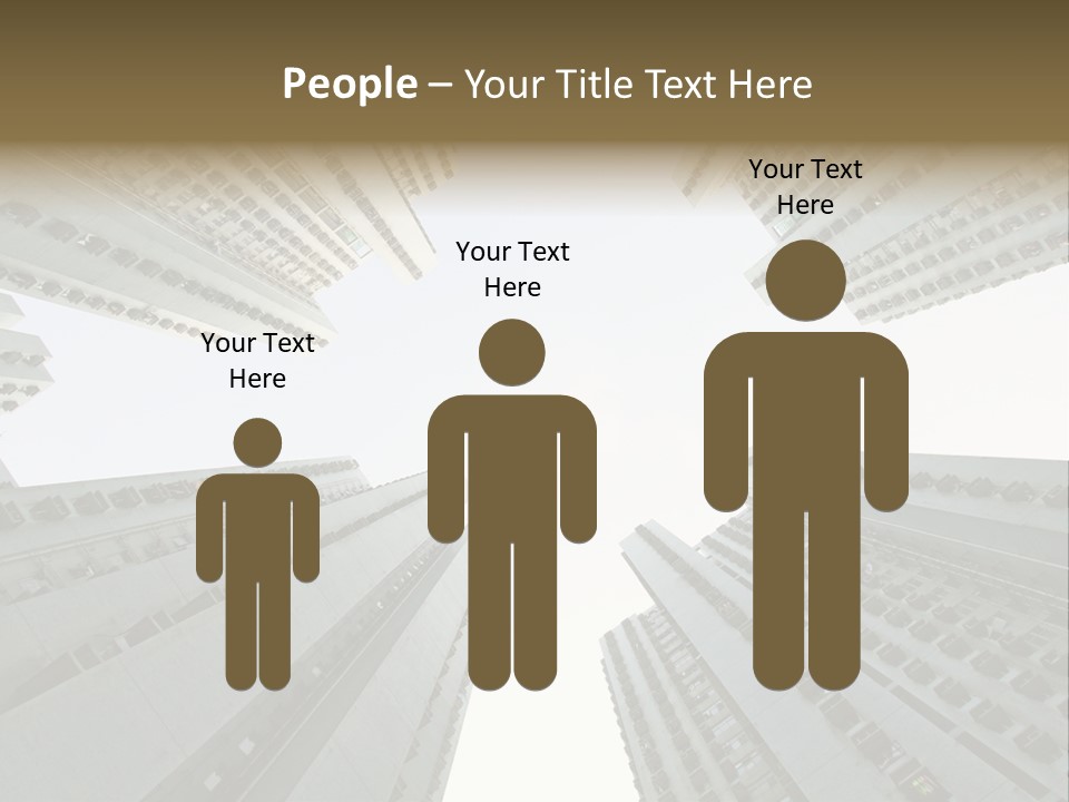 Many Background Building PowerPoint Template