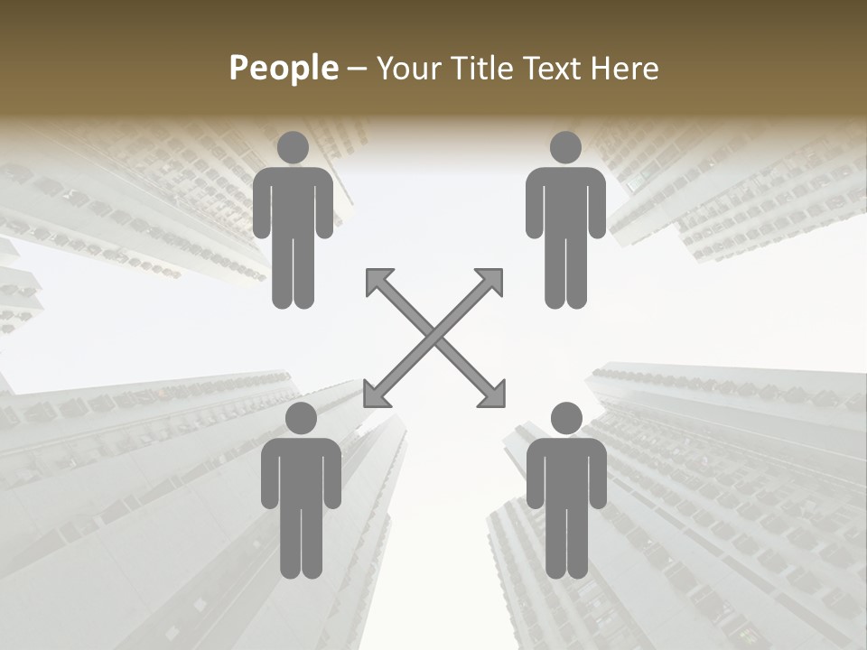 Many Background Building PowerPoint Template