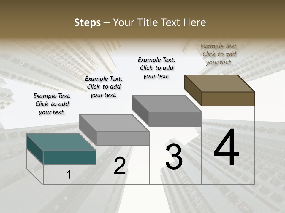 Many Background Building PowerPoint Template