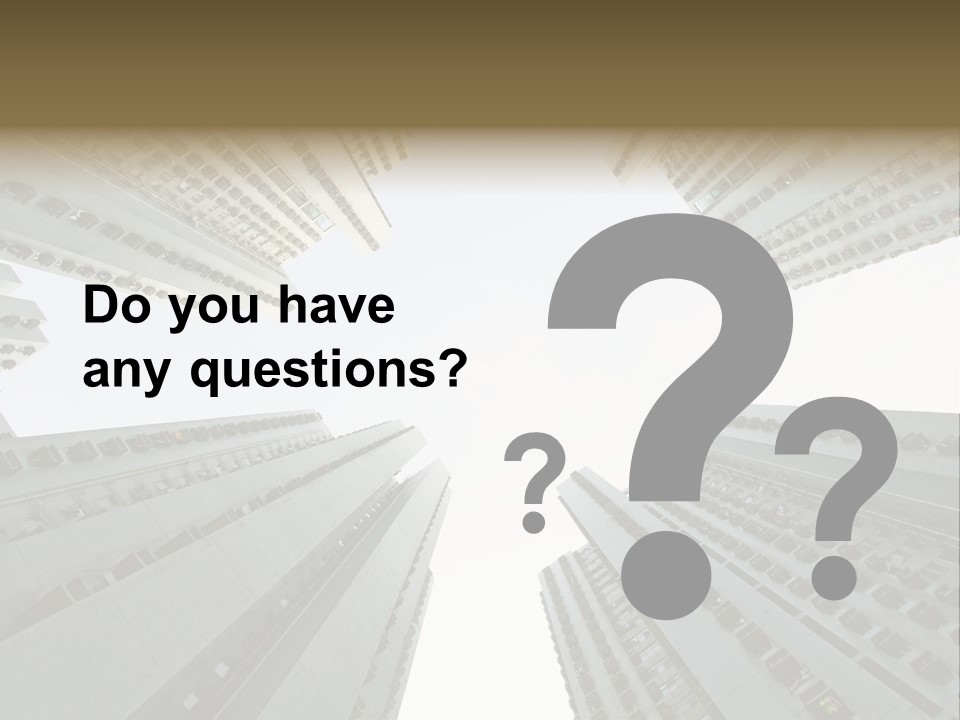 Many Background Building PowerPoint Template