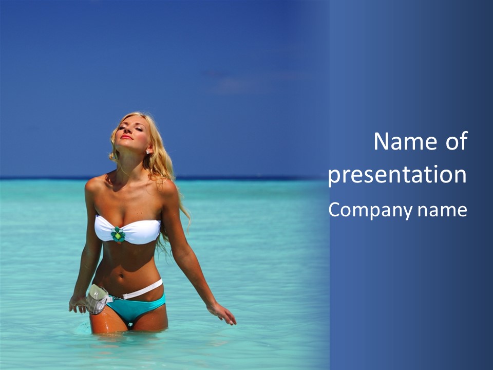 Sexy Beach Ocean PowerPoint Template