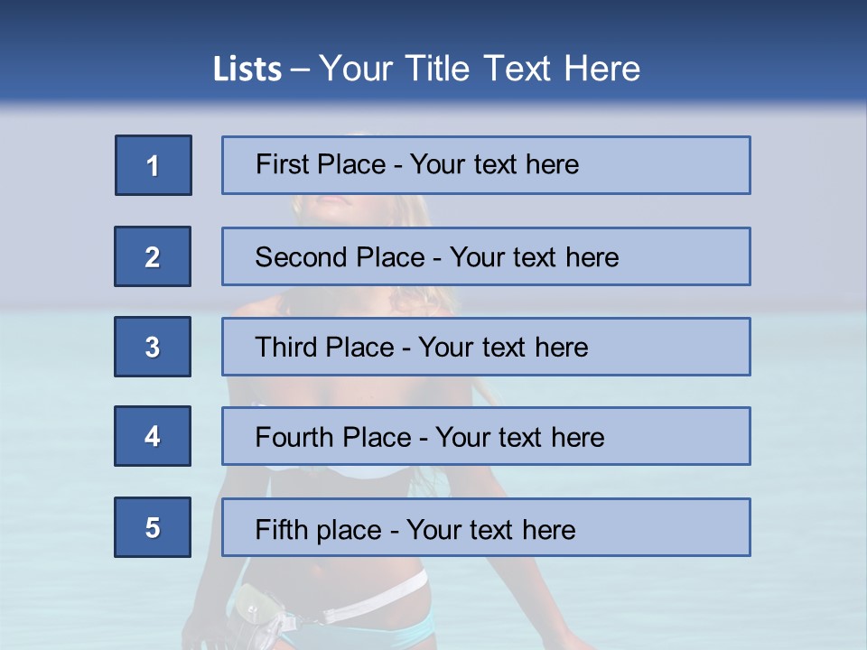 Sexy Beach Ocean PowerPoint Template