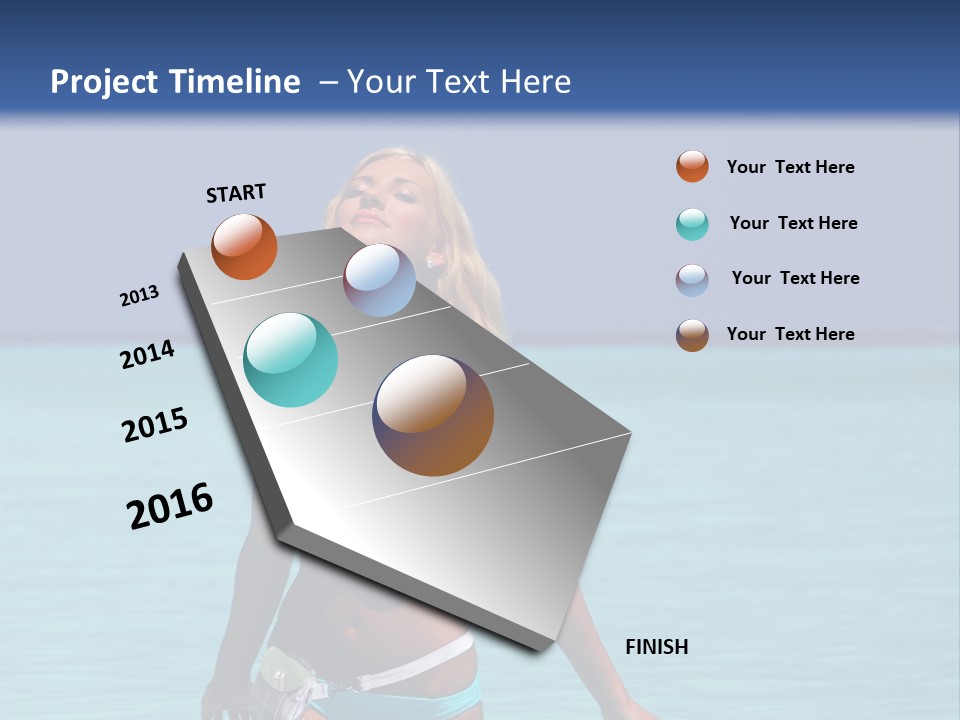Sexy Beach Ocean PowerPoint Template