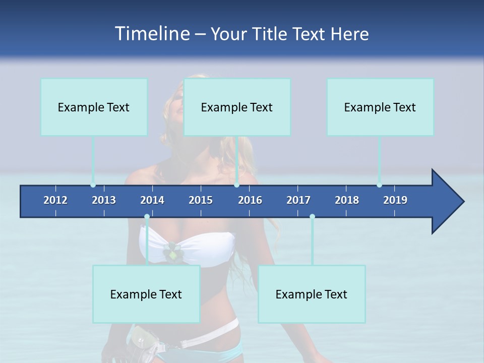 Sexy Beach Ocean PowerPoint Template