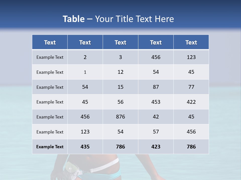 Sexy Beach Ocean PowerPoint Template