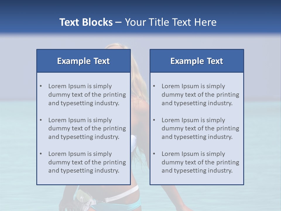 Sexy Beach Ocean PowerPoint Template