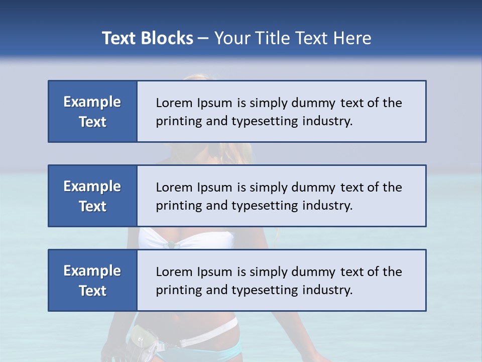 Sexy Beach Ocean PowerPoint Template