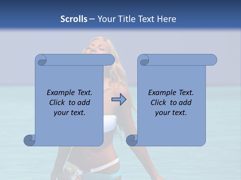 Sexy Beach Ocean PowerPoint Template